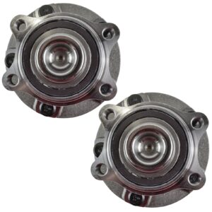 TRQ Front Wheel Hubs & Bearings Left & Right Pair Compatible with Nissan 350Z Infiniti G35