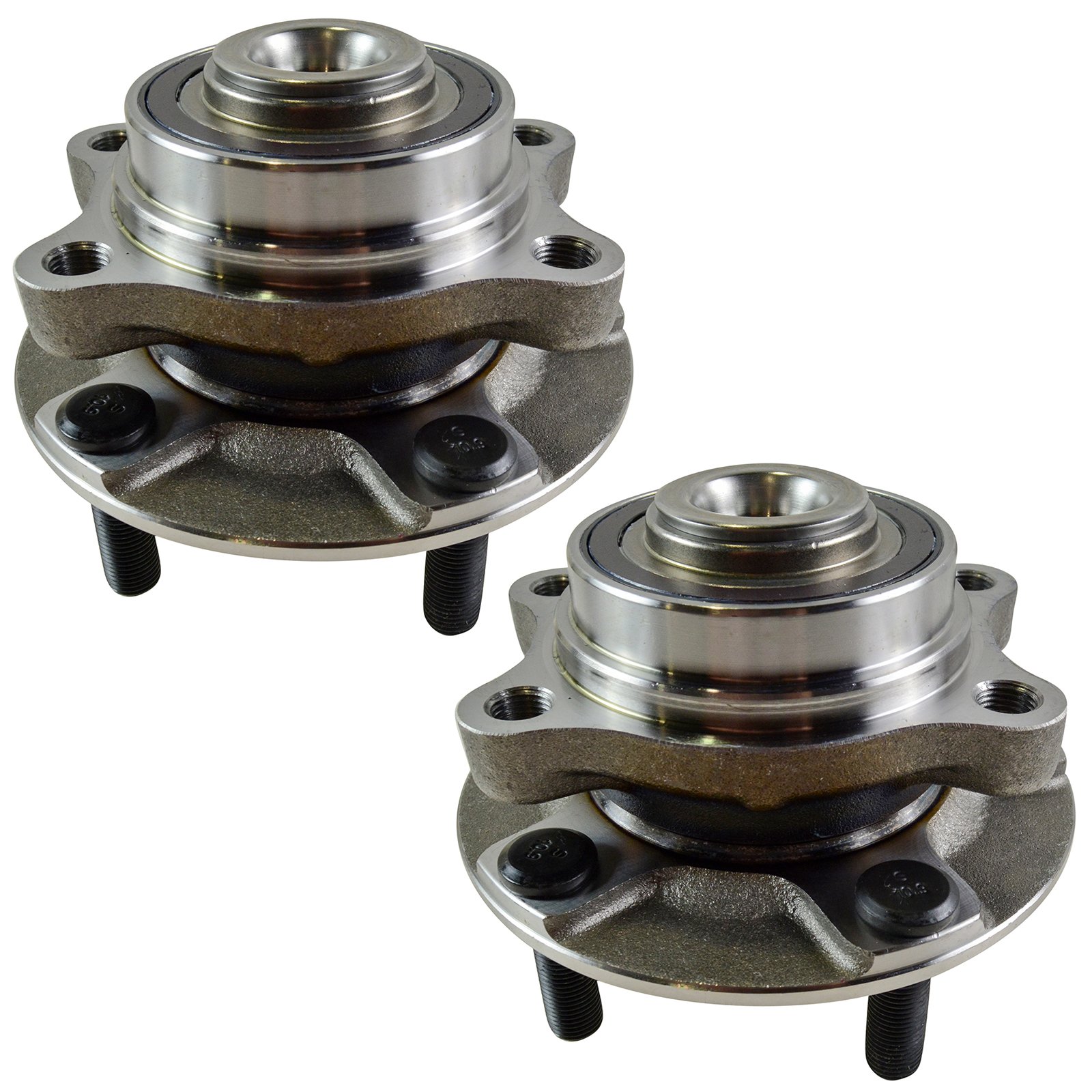 TRQ Front Wheel Hubs & Bearings Left & Right Pair Compatible with Nissan 350Z Infiniti G35