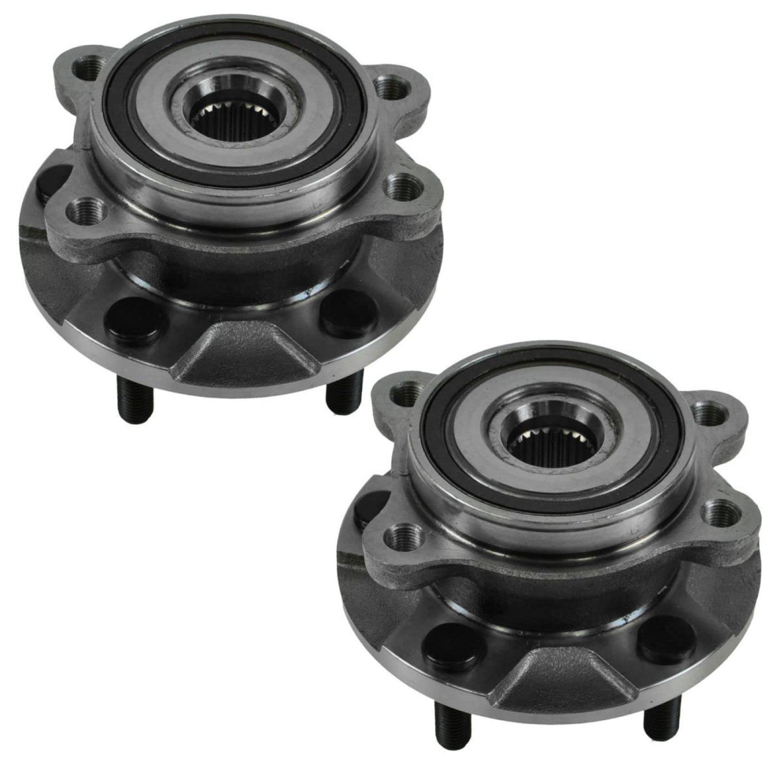 TRQ Front Wheel Hub & Bearing LH Left & RH Right Pair Set of 2 for Rav4 Rav-4 tC