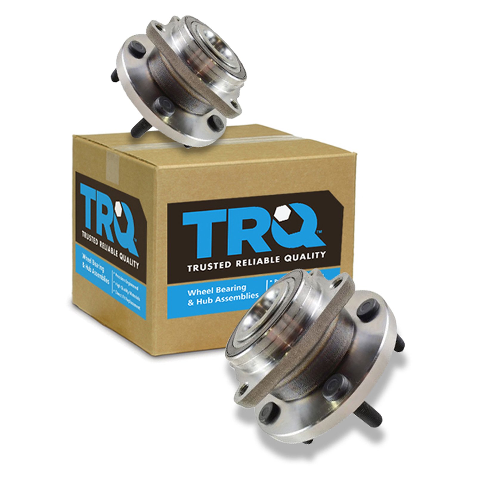 TRQ Wheel Hub & Bearing Front Left & Right Pair for Chrysler 200 Sebring Avenger