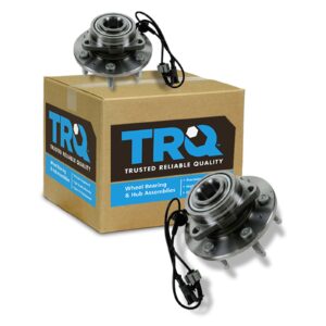 trq front wheel hub & bearing left & right pair set for chevy gmc cadillac 4wd