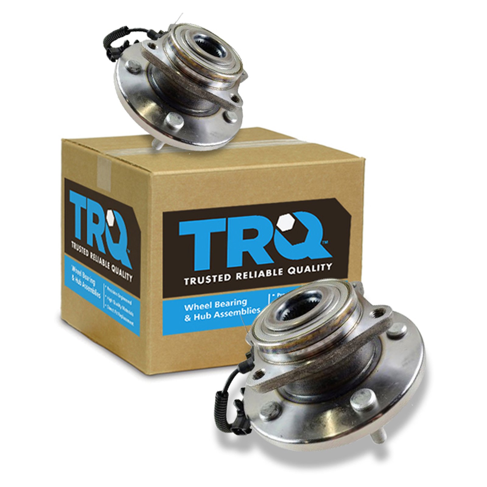 TRQ Front Wheel Hub & Bearing Pair Set for Town & Country Grand Caravan Routan