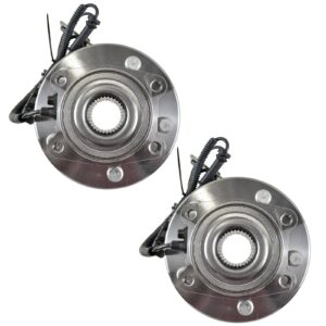 TRQ Front Wheel Hub & Bearing Pair Set for Town & Country Grand Caravan Routan