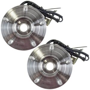 TRQ Front Wheel Hub & Bearing Pair Set for Town & Country Grand Caravan Routan