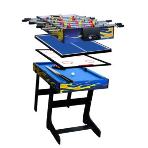 IFOYO 48 in / 4 ft Multi-function 4 in 1 Steady Combo Game Table, Hockey Table, Soccer Foosball Table, Pool Table, Table Tennis Table