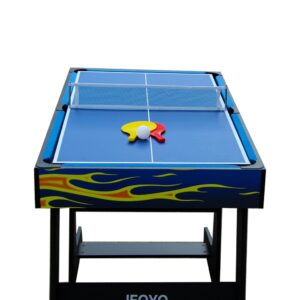 IFOYO 48 in / 4 ft Multi-function 4 in 1 Steady Combo Game Table, Hockey Table, Soccer Foosball Table, Pool Table, Table Tennis Table