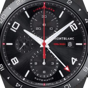 Montblanc TimeWalker Black Dial Men's Chronograph Rubber Watch 116101