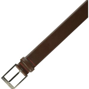 HUGO BOSSMen's Gellot Belt in Grainy EmHUGO BOSSed Leather, Dark Brown, 36