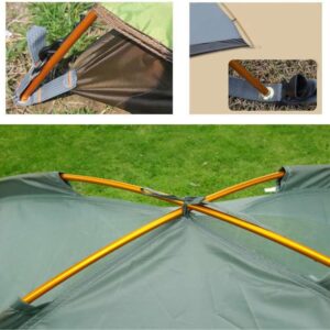 KangTeer Aluminum Rod Tent Pole 2 Pack 3.6m/11.8 ft Alloy Bar Tent Pole Accessories Building Supporting Rod Pole Awning Frames Kit for Hiking Camping