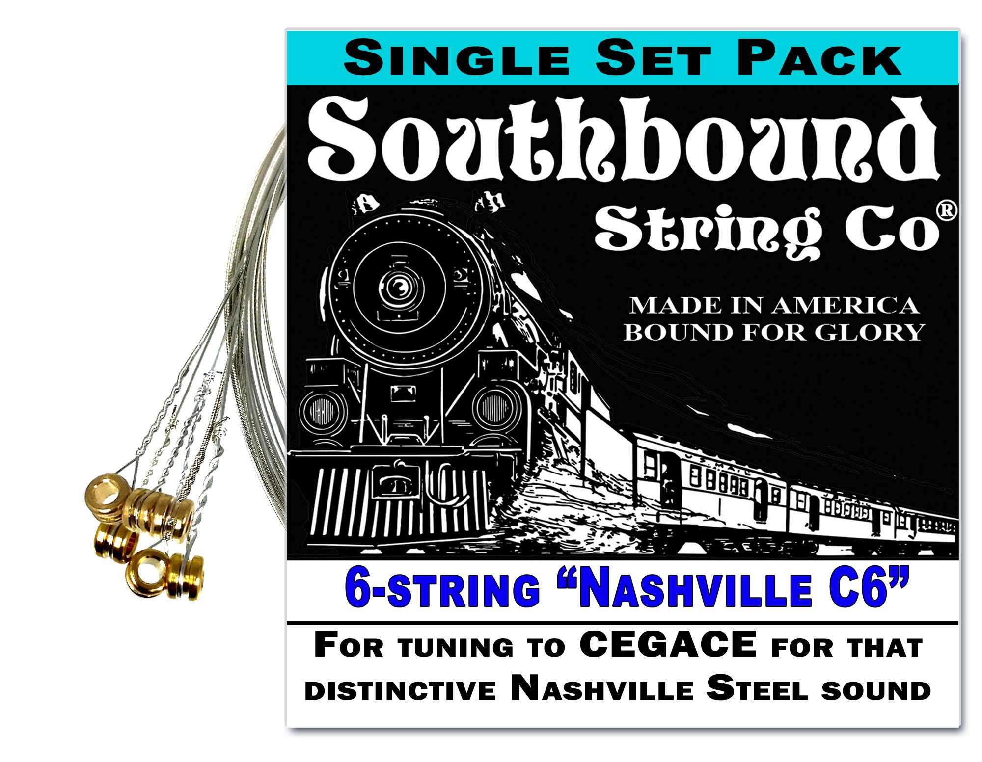 "Nashville C6" 6-String Lap Steel Guitar String Set - Get That Honky Tonk Sound!