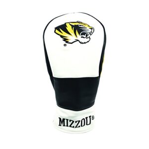 prg americas ncaa missouri tigers leatherette driver wood cover, white