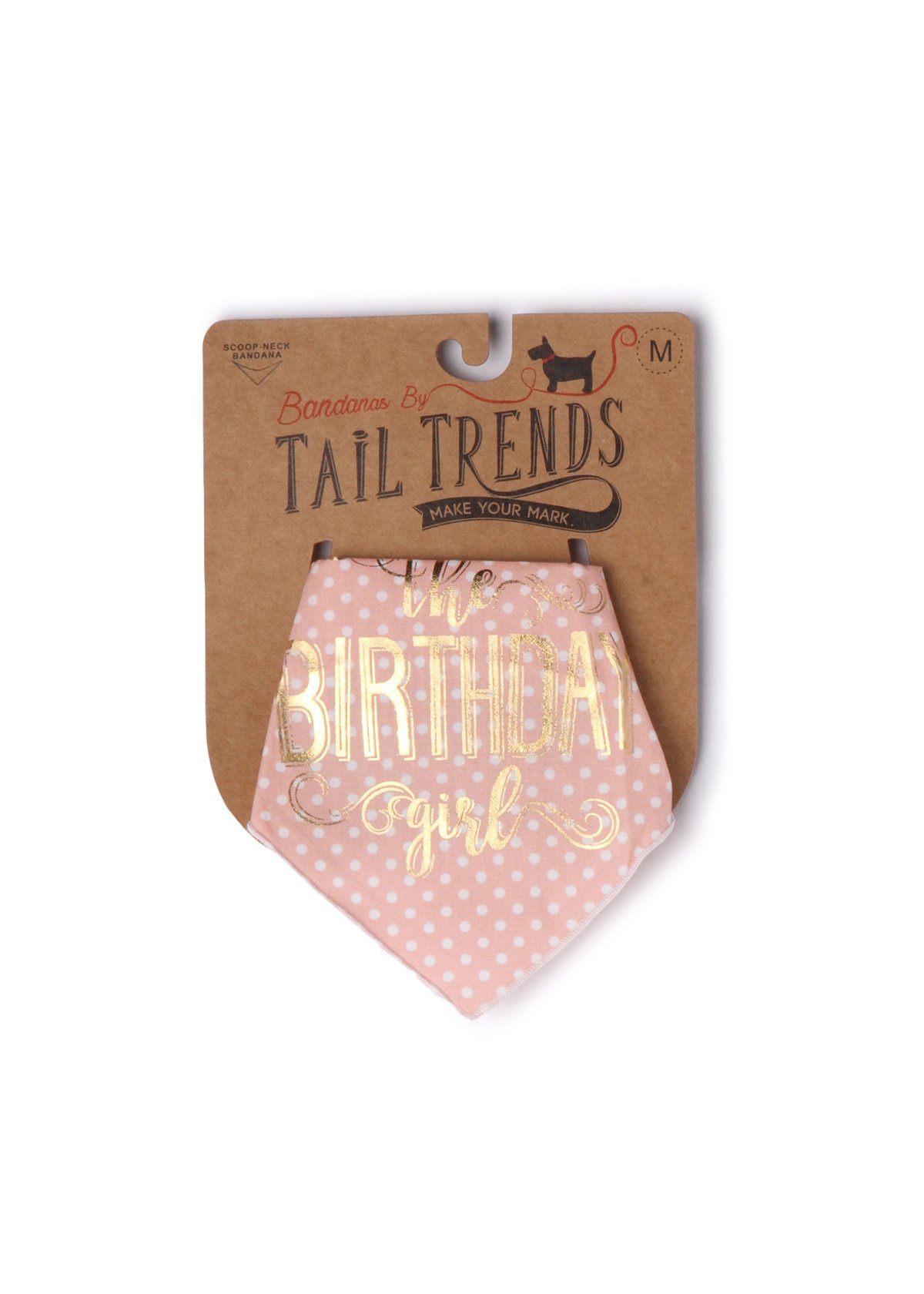 Tail Trends Happy Birthday Dog Bandana with The Birthday Girl Dog Bandana - 100% Cotton