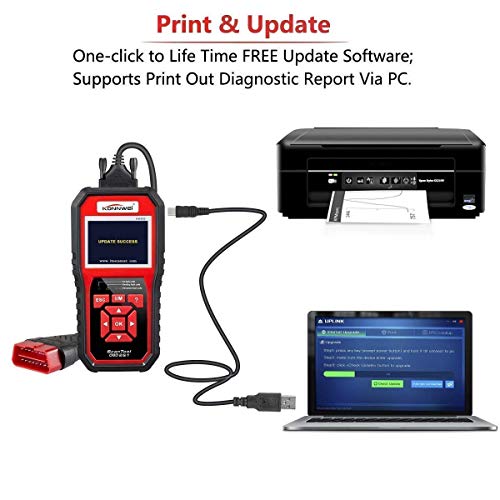 KONNWEI KW850 Professional OBD2 Scanner Auto Code Reader Diagnostic Check Engine Light Scan Tool for OBD II Cars After 1996(Original)