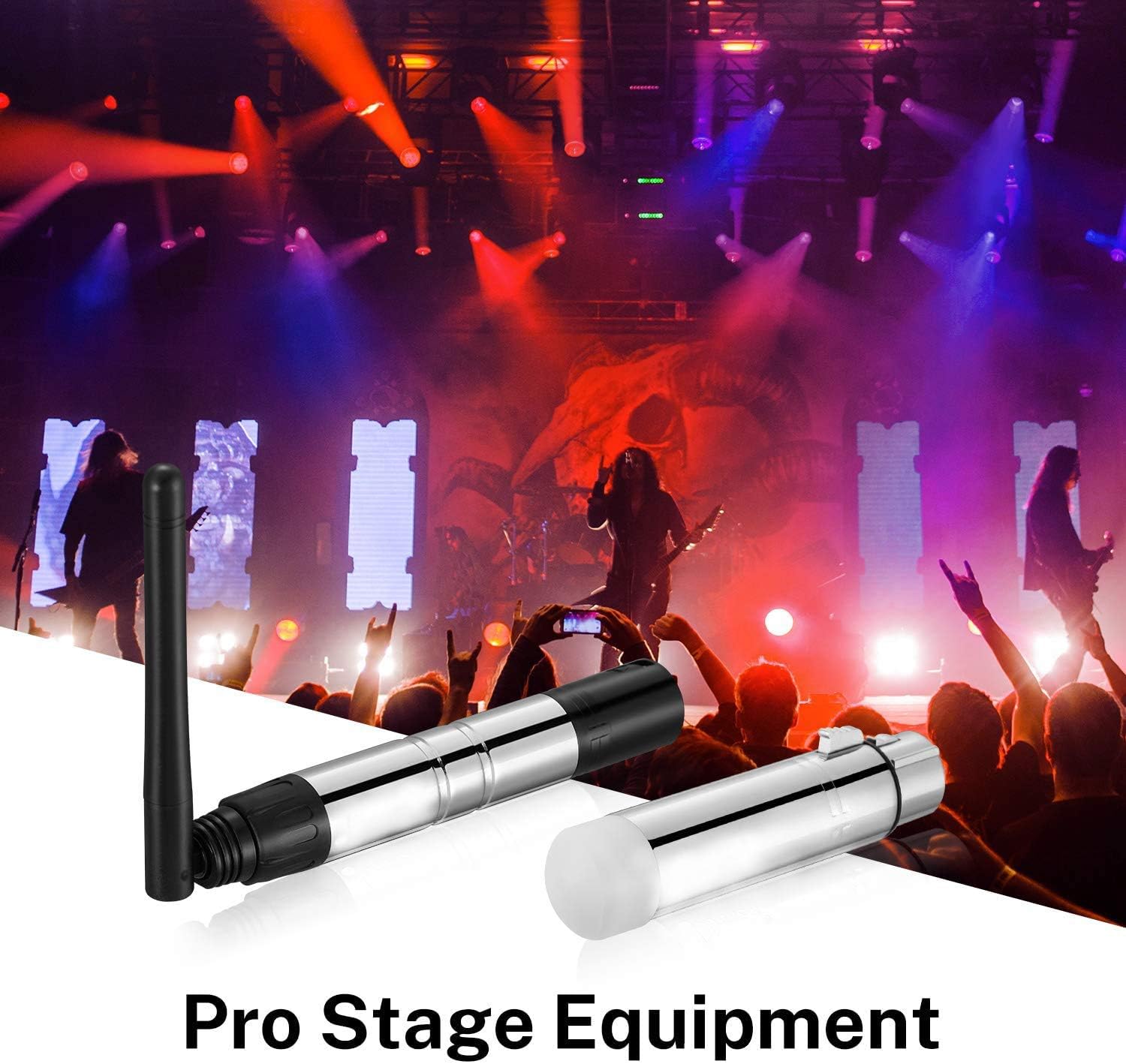 Lixada DMX512 DMX Dfi DJ 2.4G Wireless Transmitter with Adapter Antenna Lighting Controller 23DBM High Power 1000M Ultra Long Distance for LED Stage PAR Effect Lamp