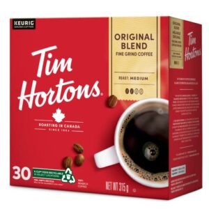 Tim Hortons Single Serve Coffee Original Blend K-Cup Pods for Keurig Coffee Makers (30 K-Cups)