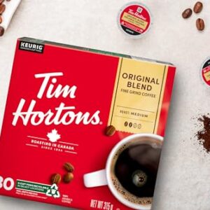 Tim Hortons Single Serve Coffee Original Blend K-Cup Pods for Keurig Coffee Makers (30 K-Cups)