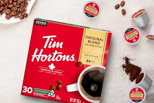 Tim Hortons Single Serve Coffee Original Blend K-Cup Pods for Keurig Coffee Makers (30 K-Cups)