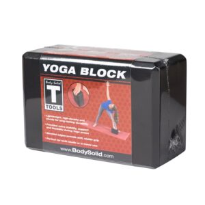 Body-Solid Tools Yoga Block - High-Density Foam Blocks for Yoga, Pilates, Flexibility & Support - Ideal for Iyengar, Anusara, Ashtanga, Restorative or Power Yoga - With Beveled Edges for Soft Grip