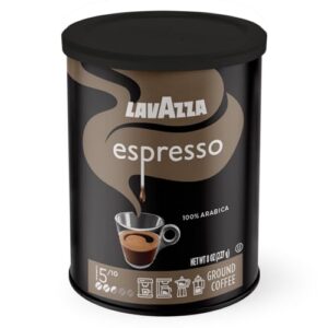 lavazza caffe espresso ground coffee blend, medium roast, 8 oz