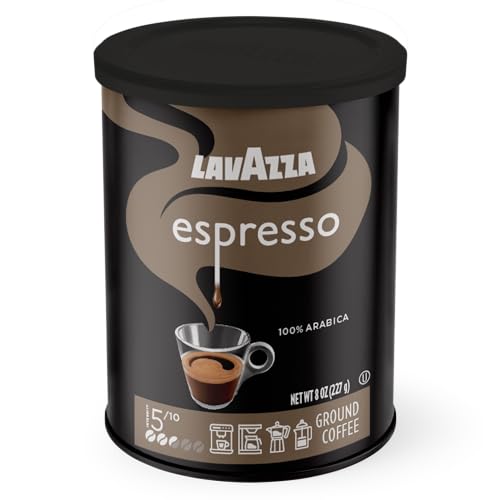 Lavazza Caffe Espresso Ground Coffee Blend, Medium Roast, 8 oz