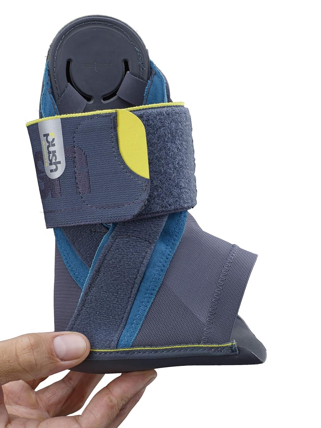 Push Sports Ankle Brace Kicx - Easy-on Brace, Based on Pro Taping (Right Large)