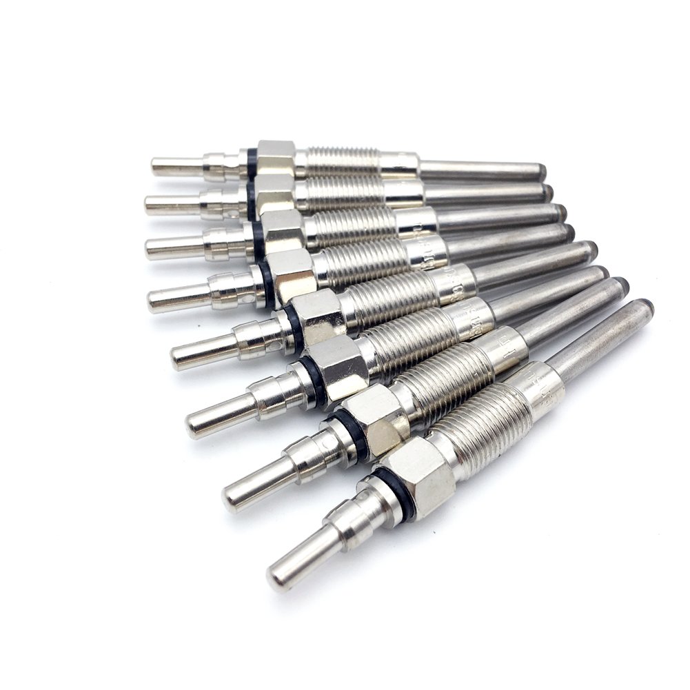 Ensun E2TZ-12A342-A Diesel Glow Plug (Pack of 8) - Dual Coils Fast Start - replacement for - Ford 1987-1994 IDI 6.9 7.3L F250 F350 F59 E250 E350 replace # ZD-9