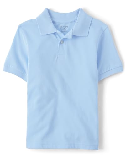 The Children's Place boys Short Sleeve Pique Polo Shirt, Brook, X-Small US