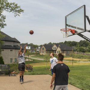 Goalrilla Basketball Hoops with Tempered Glass Basketball Goal Backboard, Black Anodized Frame, and In-ground Anchor System