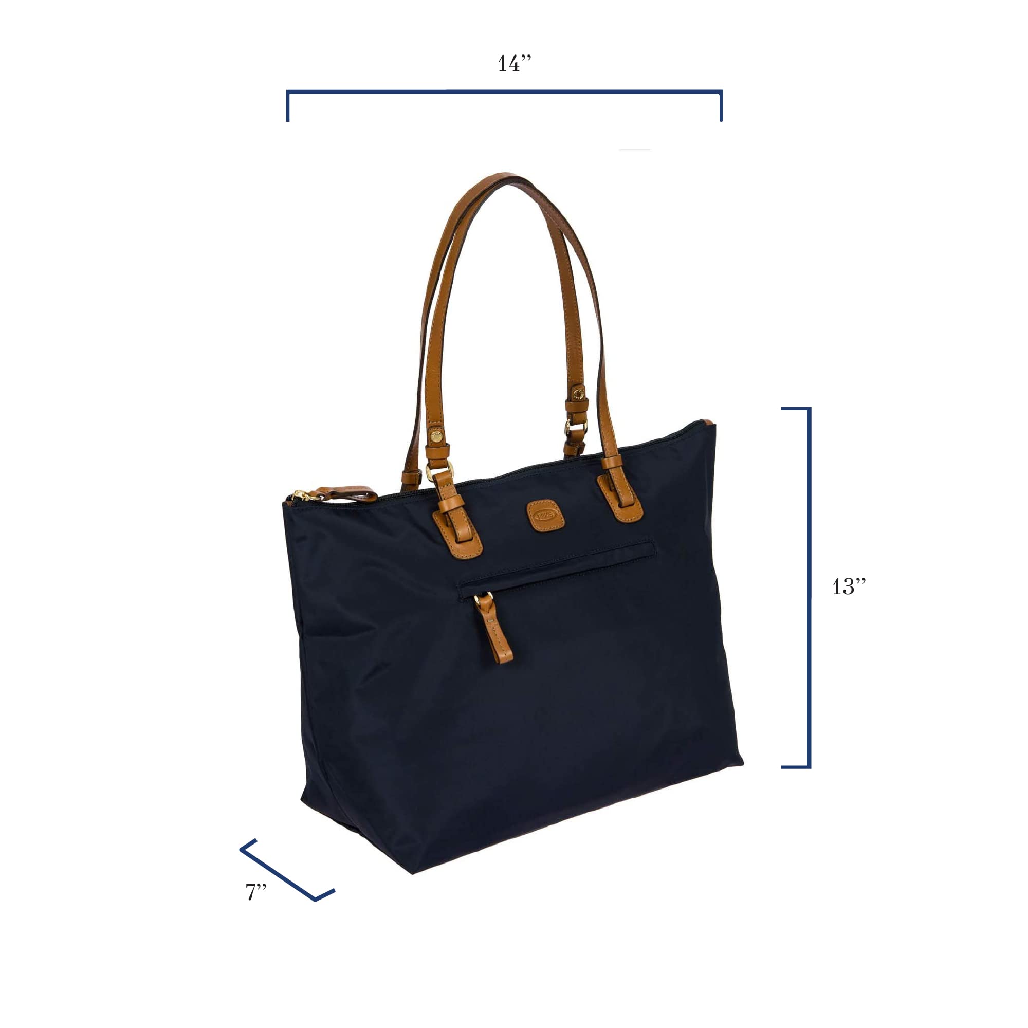 Bric's Sportina X-Bag - Large Tote Bag - 3-Way Shopper Shoulder Bag - Designer Handbag for Travel and Work, Navy