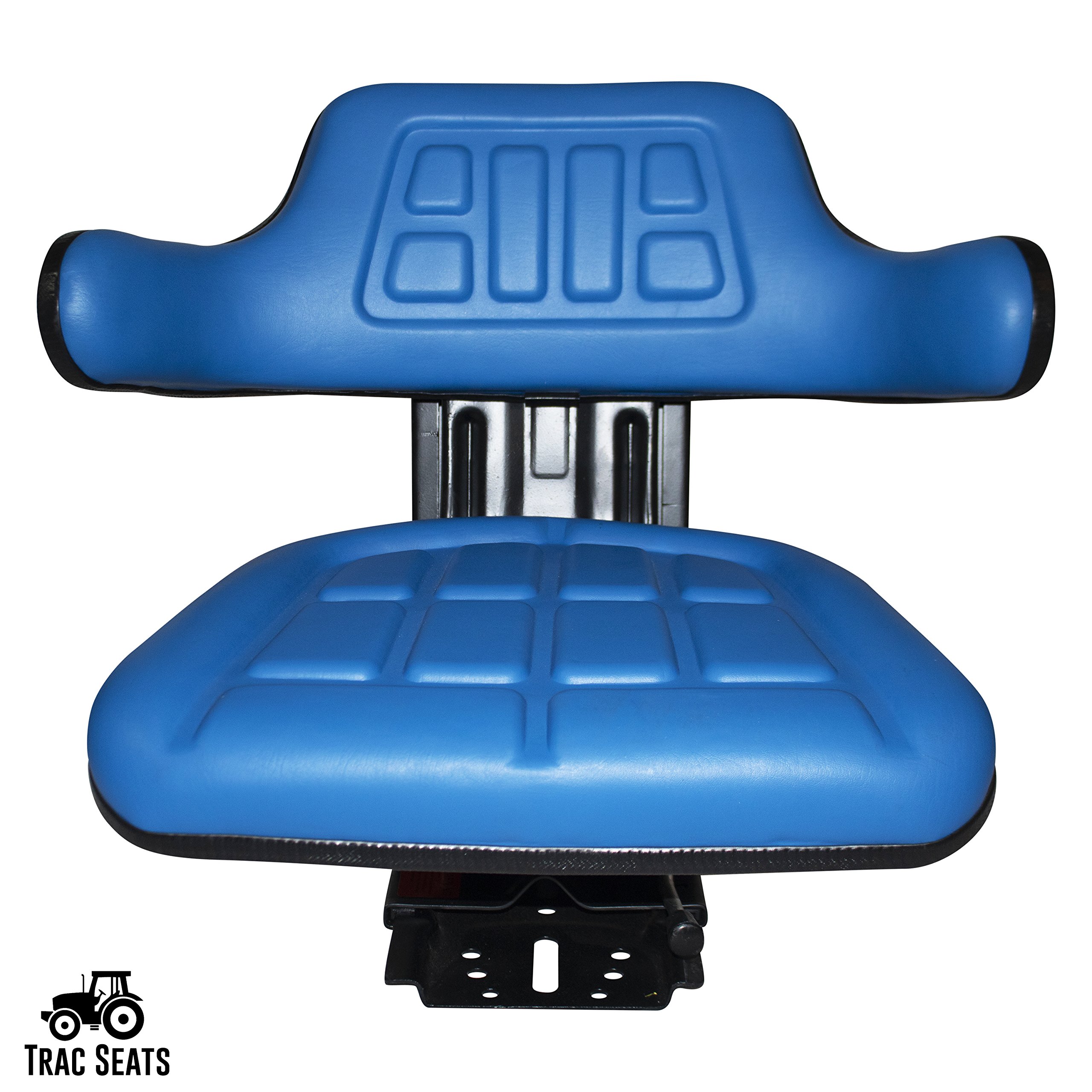 BLUE TRAC SEATS BRAND WAFFLE STYLE UNIVERSAL TRACTOR SUSPENSION SEAT WITH TILT FITS FORD/NEW HOLLAND 3900 3930 3910 5000 5100 5600 5610 5900 5910 (SAME DAY SHIPPING - Delivers in 1-4 Business days