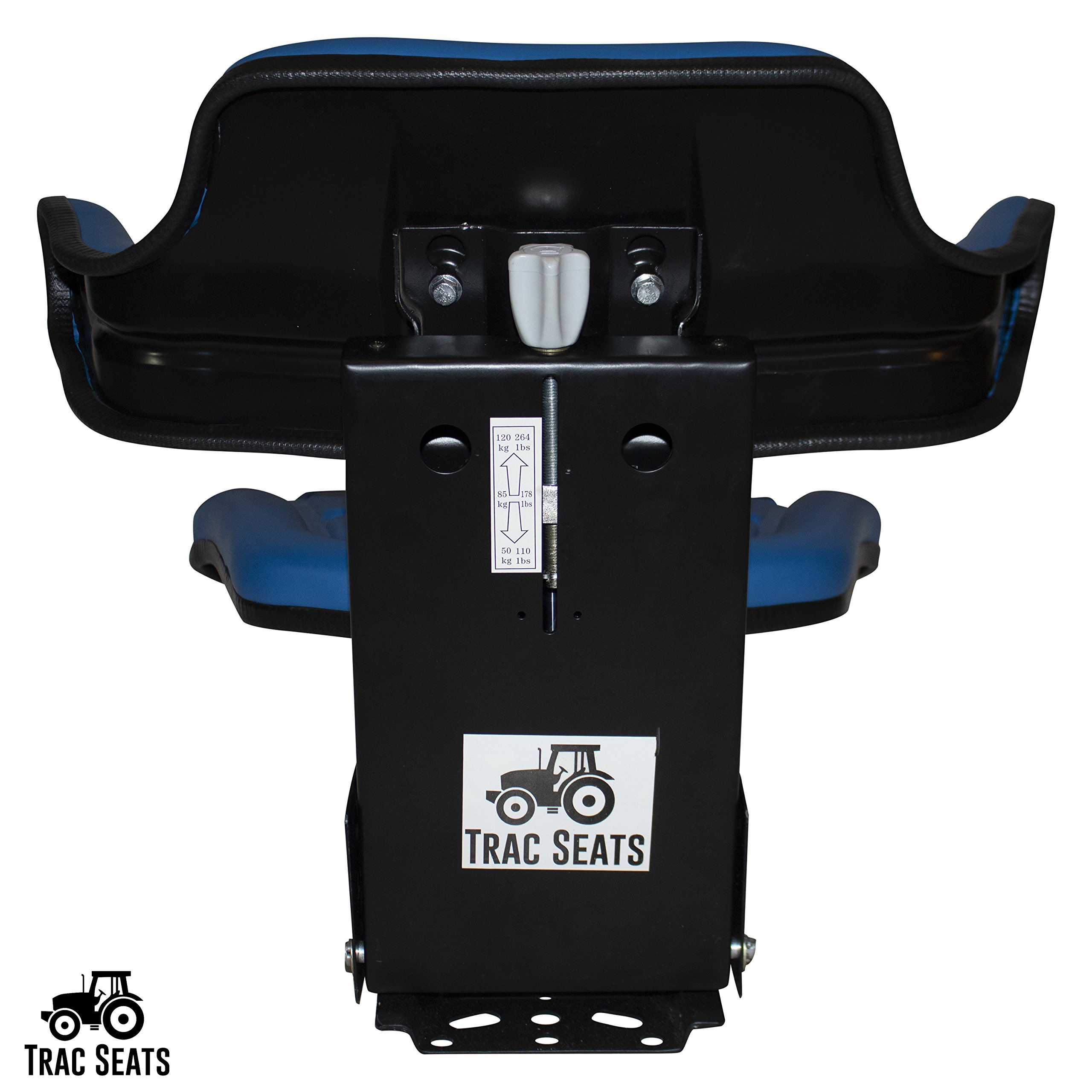 BLUE TRAC SEATS BRAND WAFFLE STYLE UNIVERSAL TRACTOR SUSPENSION SEAT WITH TILT FITS FORD/NEW HOLLAND 2000 2310 2600 2610 2810 2910 (SAME DAY SHIPPING - GET IT FAST!! VIEW OUR TRANSIT MAP)