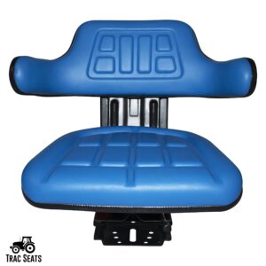 BLUE TRAC SEATS BRAND WAFFLE STYLE UNIVERSAL TRACTOR SUSPENSION SEAT WITH TILT FITS FORD/NEW HOLLAND 2000 2310 2600 2610 2810 2910 (SAME DAY SHIPPING - GET IT FAST!! VIEW OUR TRANSIT MAP)