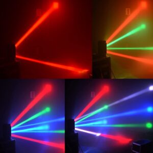 BETOPPER Stage Light, Moving Head DJ Light for Parties, RGBW 8x3W Spider LED Light, Sound Activated & DMX-512 Control for Party, Pub, Club, Wedding Event, Carnival Festival, Disco Stage Lighting