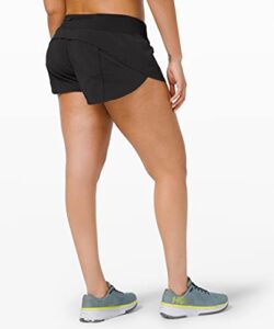 lululemon run speed up short (black, 6)