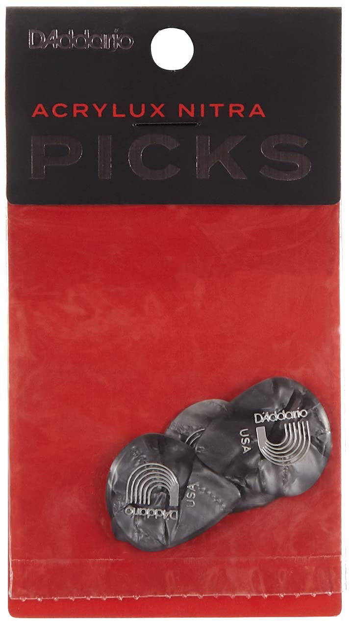 D'Addario Acrylux Nitra Jazz, 3-Pack (3AN7-03), Black