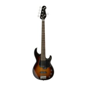 yamaha bb435 bb-series 5-string bass guitar, tobacco brown sunburst