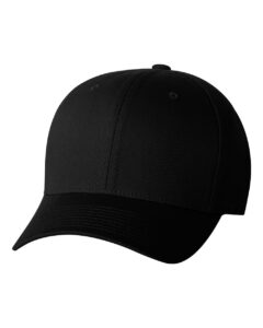 flexfit 2-pack premium original cotton twill fitted hat black