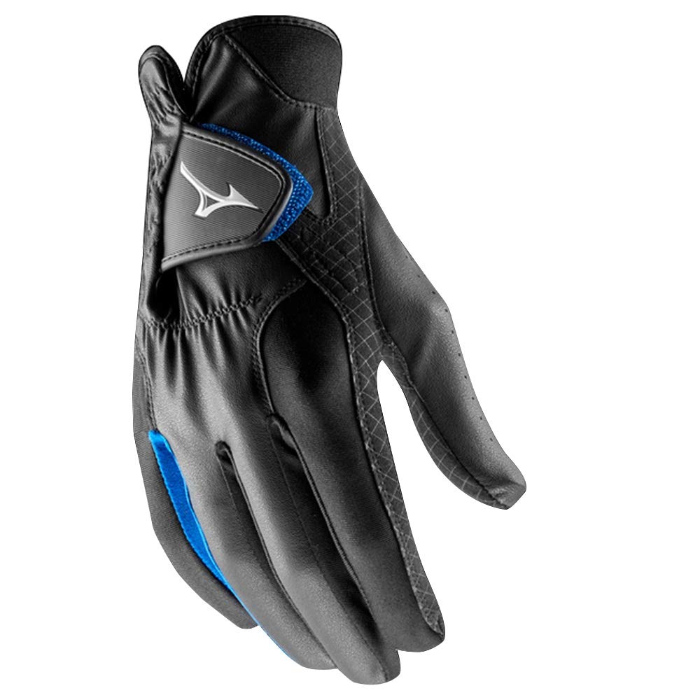 Mizuno 2018 RainFit Men's Golf Glove, Pair, Black/Royal, Medium