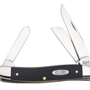 Case XX WR Pocket Knife Black Synthetic Cv Medium Stockman Item #22351 - (2318 Cv) - Length Closed: 3 5/8 Inches