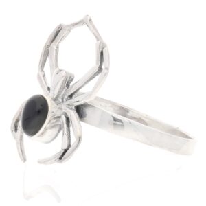 Black Widow Spider Sterling Silver Ring Size 12(Sizes 5,6,7,8,9,10,11,12)