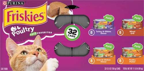 Purina Friskies. Classic Pate Poultry Favorites Cat Food Variety Pack (Variety Pack 1)