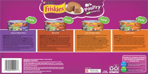 Purina Friskies. Classic Pate Poultry Favorites Cat Food Variety Pack (Variety Pack 1)