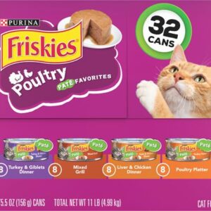 Purina Friskies. Classic Pate Poultry Favorites Cat Food Variety Pack (Variety Pack 1)