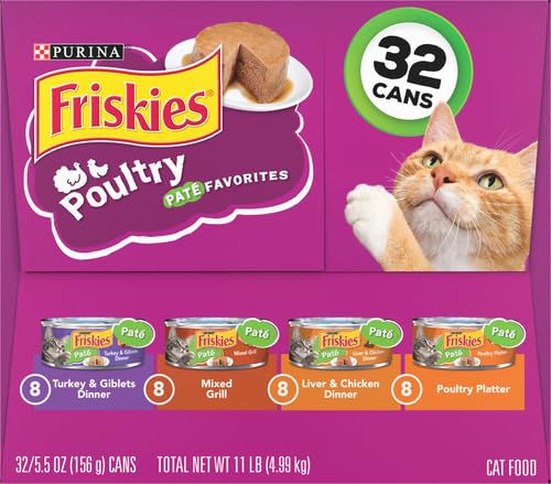 Purina Friskies. Classic Pate Poultry Favorites Cat Food Variety Pack (Variety Pack 1)