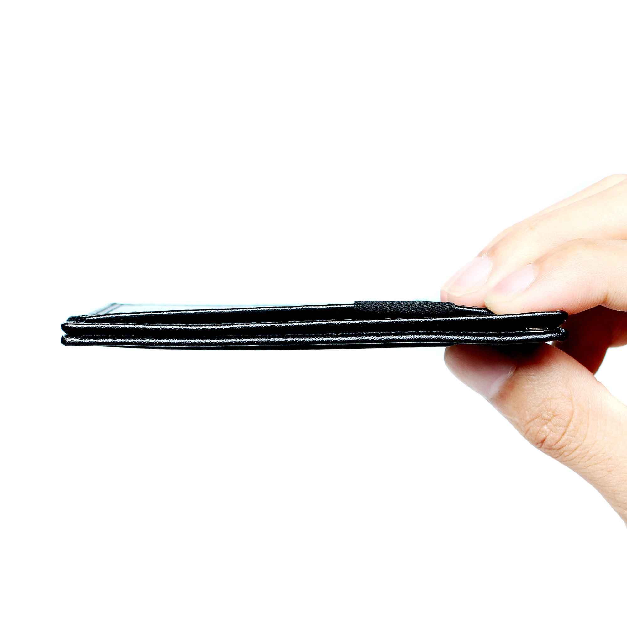 Minimalist Carbon Fiber RFID Blocking Anti-Theft Wallet w/Removable Chain