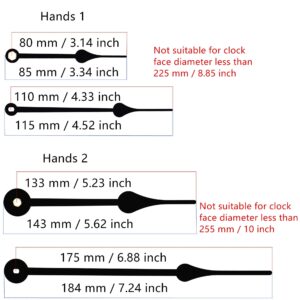 TIKROUND Include Hands Quartz DIY 12888 Wall Clock Movement Mechanism Battery Operated DIY Repair Parts Replacement