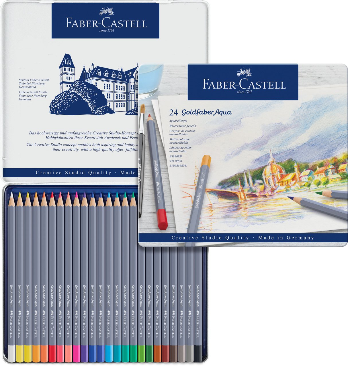 Faber-Castell Creative Studio Goldfaber Watercolor Pencils (24 Count)