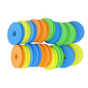 honbay 20pcs 68mm/2.68inch round fishing line foam spools, fishing line fishing rigs & hooks foam boards, fishing line storage holder, fishing winding boards - random colors