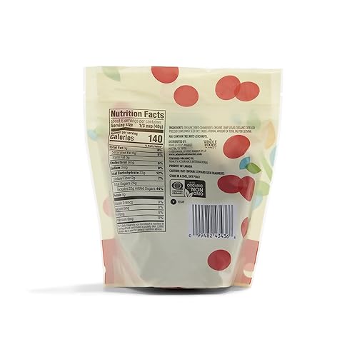 365 by Whole Foods Market, Organic Dried Sweetened Cranberries, 8 Ounce