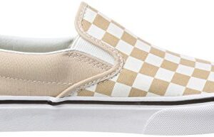 Vans Unisex Adults' Classic Slip on Trainers, Beige ((Checkerboard) Frappe/True White Qco), 7.5 UK 41 EU